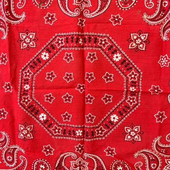 80s fast color rn13962 blue paisley bandana (made in usa)